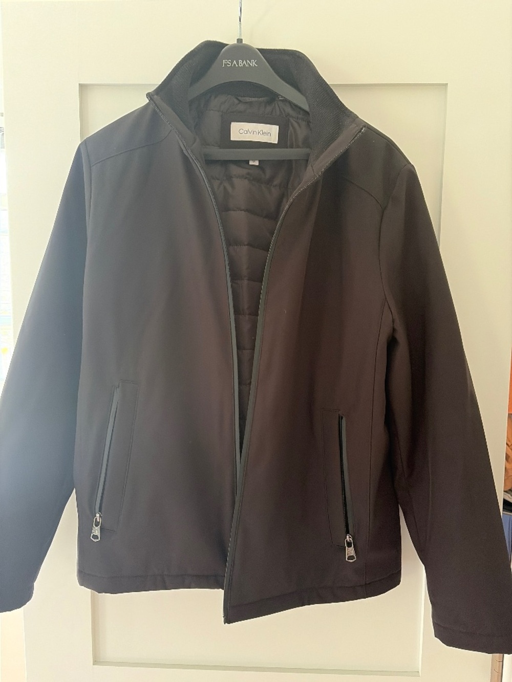 Calvin Klein Men’s Classic Mid weight Stand Collar Jacket